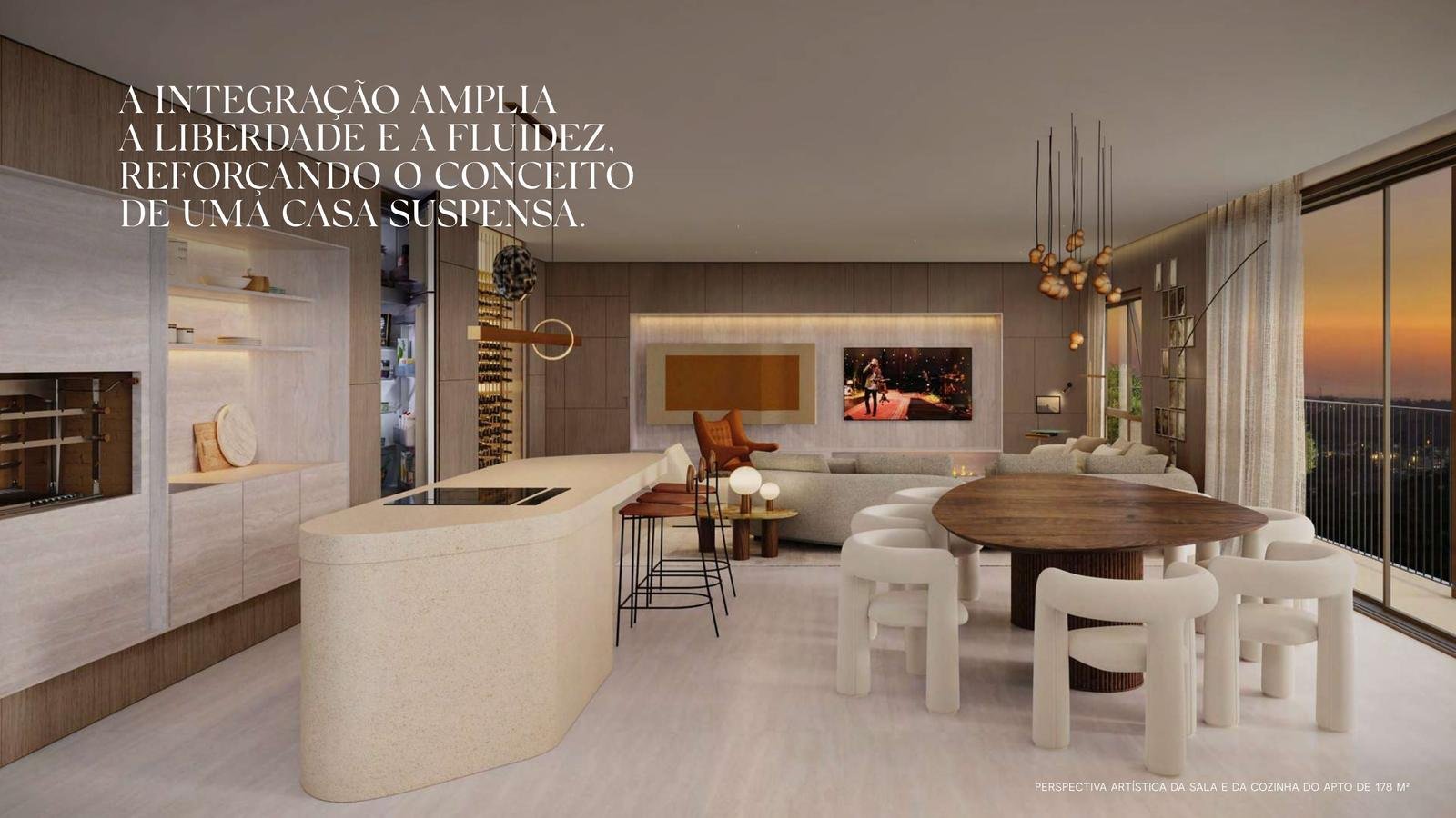 Banho master do apartamento de 178 m²