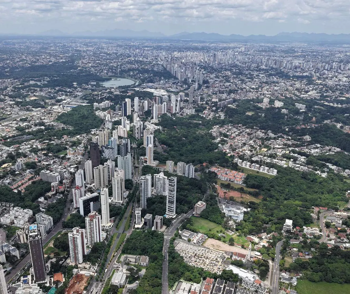 Vista aérea de Curitiba