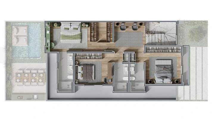 Planta B, pavimento superior