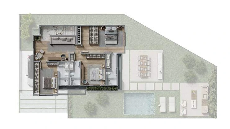 Planta D, pavimento superior