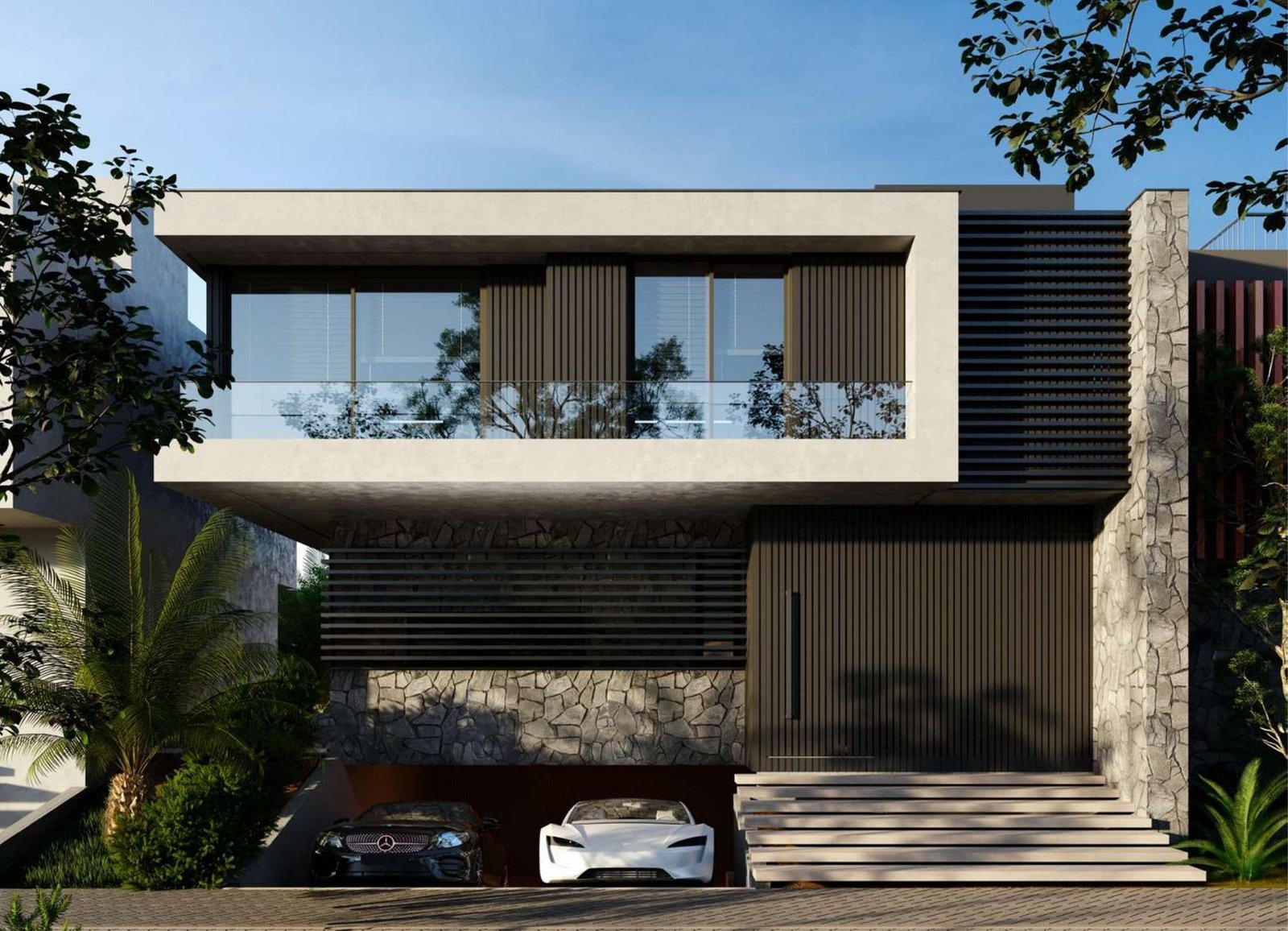 Fachada exclusiva da Casa 4 do Aurora Garden