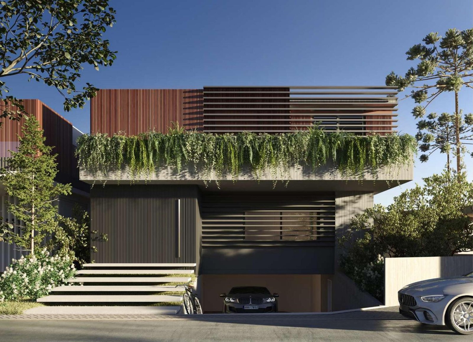 Fachada exclusiva da Casa 8 do Aurora Garden