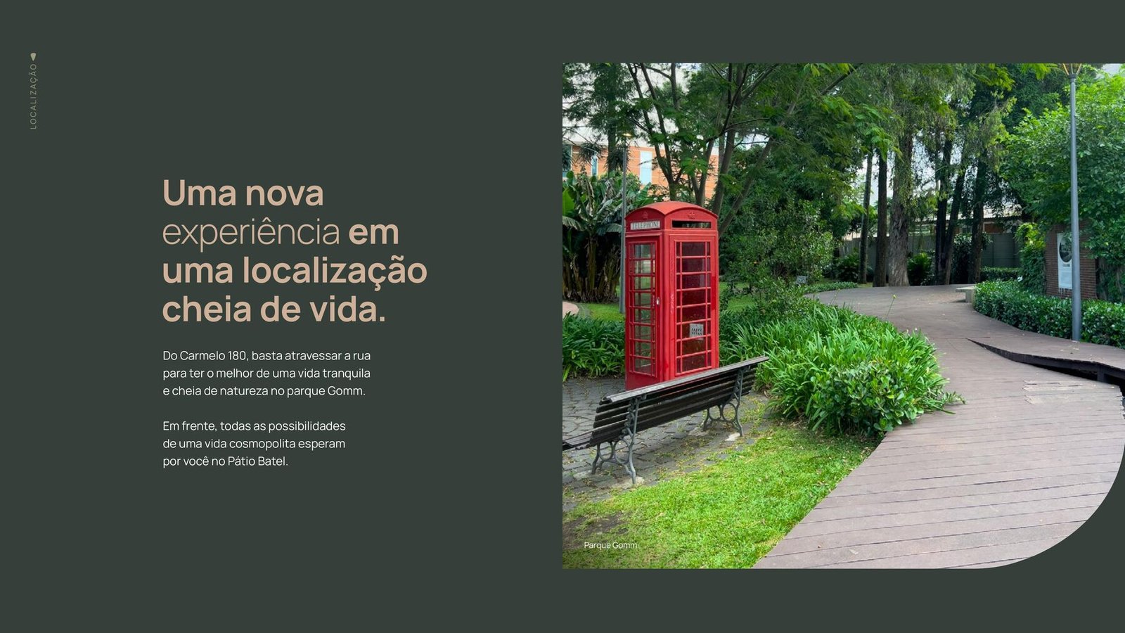 Parque Gomm, em frente ao Carmelo 180, no Batel, Curitiba