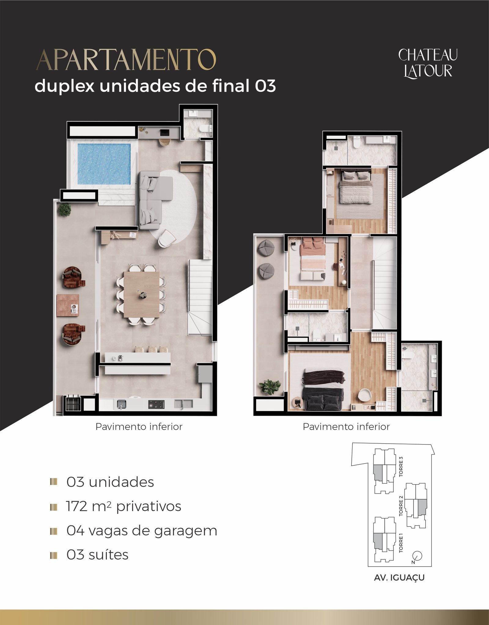 Duplex Château Latour 172 m²