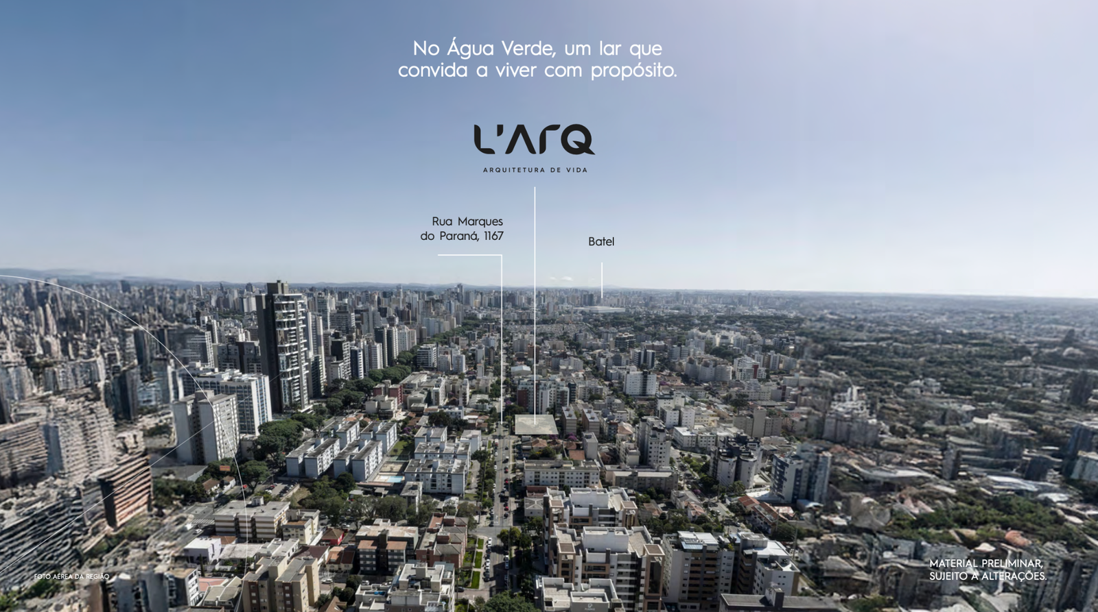 Vista aérea de Curitiba